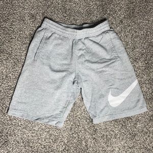 Grey Nike Sweat Shorts - Size Small